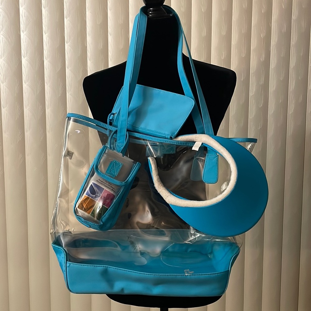 Turquoise 4-piece Beach bag Set